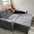 Serta Monroe Full Size Convertible Sleeper Sofa With Cushions & Reviews ...